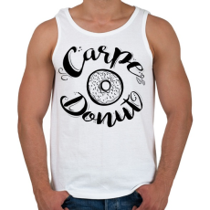 PRINTFASHION Carpe Donut vicces fánkos felirat fánk imádóknak - Férfi atléta - Fehér