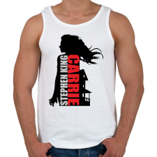 PRINTFASHION Carrie - Férfi atléta - Fehér atléta, trikó
