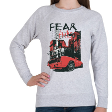 PRINTFASHION Cars city - Női pulóver - Sport szürke női pulóver, kardigán