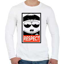 PRINTFASHION Cartman  - Férfi hosszú ujjú póló - Fehér férfi póló