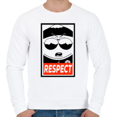 PRINTFASHION Cartman  - Férfi pulóver - Fehér