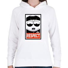 PRINTFASHION Cartman  - Női kapucnis pulóver - Fehér