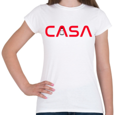 PRINTFASHION CASA - NASA - Női póló - Fehér