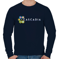PRINTFASHION Cascadia - Férfi pulóver - Sötétkék