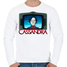 PRINTFASHION Cassandra - Férfi pulóver - Fehér