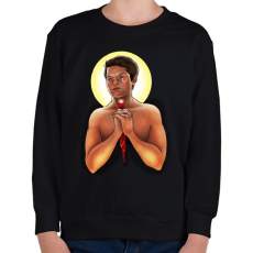 PRINTFASHION Castiel - Gyerek pulóver - Fekete