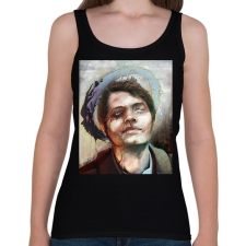 PRINTFASHION Castiel - Női atléta - Fekete női trikó