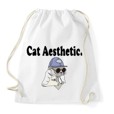 PRINTFASHION cat aesthetic - Sportzsák, Tornazsák - Fehér tornazsák