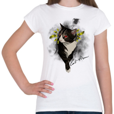 PRINTFASHION cat mom - Női póló - Fehér női póló