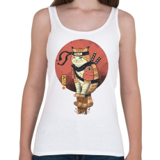 PRINTFASHION Cat Shinobi - Női atléta - Fehér