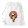 PRINTFASHION Cat Shinobi - Sportzsák, Tornazsák - Fehér