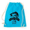 PRINTFASHION Catch and Roast fekete - Sportzsák, Tornazsák - Surf blue
