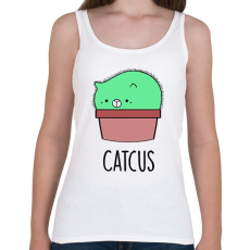 PRINTFASHION Catcus - Női atléta - Fehér