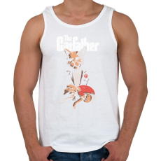 PRINTFASHION Catfather - sötét alaphoz - Férfi atléta - Fehér