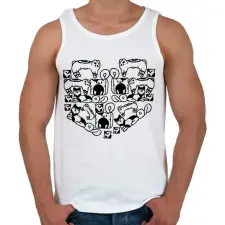 PRINTFASHION catheart.b - Férfi atléta - Fehér atléta, trikó