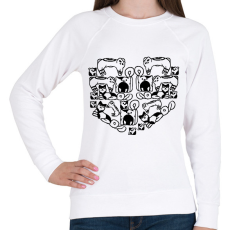 PRINTFASHION catheart.b - Női pulóver - Fehér