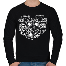 PRINTFASHION catheart.w - Férfi pulóver - Fekete