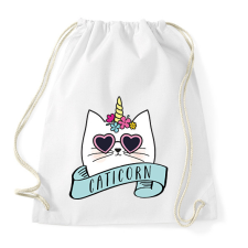 PRINTFASHION Caticorn - Sportzsák, Tornazsák - Fehér tornazsák