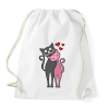PRINTFASHION Catslove - Sportzsák, Tornazsák - Fehér