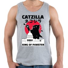 PRINTFASHION Catzilla - Férfi atléta - Sport szürke atléta, trikó