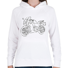 PRINTFASHION cbr25r - Női kapucnis pulóver - Fehér