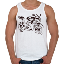 PRINTFASHION cbr600rr fekete - Férfi atléta - Fehér atléta, trikó