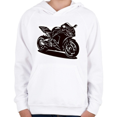 PRINTFASHION cbr firebla - Gyerek kapucnis pulóver - Fehér