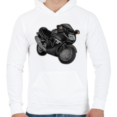 PRINTFASHION cbrxx - Férfi kapucnis pulóver - Fehér