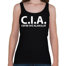 PRINTFASHION Cefre ivó alakulat fehér - Női atléta - Fekete női trikó