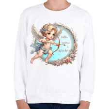 PRINTFASHION Célba vettelek - Gyerek pulóver - Fehér gyerek pulóver, kardigán