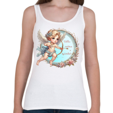 PRINTFASHION Célba vettelek - Női atléta - Fehér