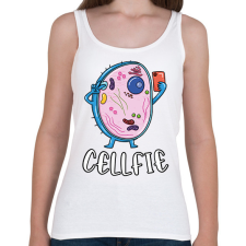 PRINTFASHION Cellfie - Női atléta - Fehér női trikó