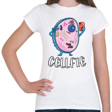 PRINTFASHION Cellfie - Női póló - Fehér