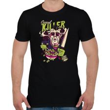 PRINTFASHION Cereal killer - gasztro horror - Férfi póló - Fekete férfi póló