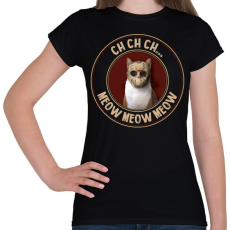 PRINTFASHION Ch ch ch... - Női póló - Fekete