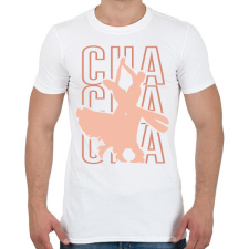 PRINTFASHION Cha cha cha - Férfi póló - Fehér férfi póló