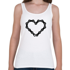 PRINTFASHION Chain heart  - Női atléta - Fehér