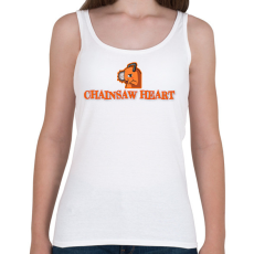 PRINTFASHION Chainsaw Heart  - Női atléta - Fehér