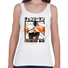 PRINTFASHION Chainsaw man Denji - Női atléta - Fehér női trikó