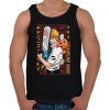 PRINTFASHION Chainsaw man - Férfi atléta - Fekete