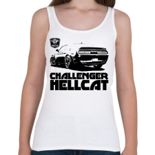 PRINTFASHION Challenger Hellcat - Női atléta - Fehér női trikó
