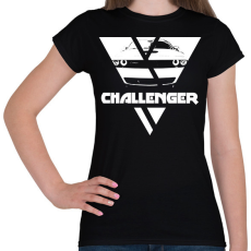 PRINTFASHION Challenger Triangle - Női póló - Fekete