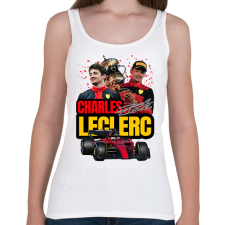 PRINTFASHION Charles Leclerc - Női atléta - Fehér női trikó