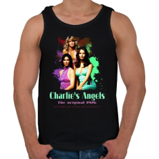 PRINTFASHION Charlie's angels 1976 - Férfi atléta - Fekete