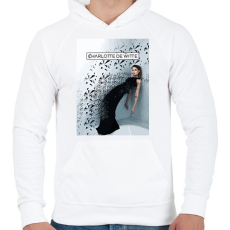 PRINTFASHION Charlotte de Witte - Férfi kapucnis pulóver - Fehér