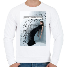PRINTFASHION Charlotte de Witte - Férfi pulóver - Fehér