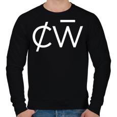PRINTFASHION Charlotte de Witte - Férfi pulóver - Fekete