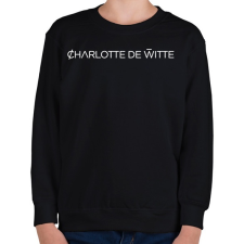 PRINTFASHION Charlotte de Witte - Gyerek pulóver - Fekete gyerek pulóver, kardigán