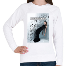 PRINTFASHION Charlotte de Witte - Női pulóver - Fehér női pulóver, kardigán