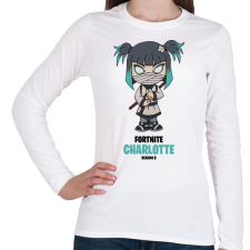 PRINTFASHION Charlotte - Fortnite Season 8 - Női hosszú ujjú póló - Fehér női póló